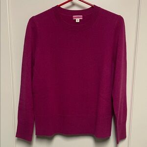 J. Crew magenta Crew Neck Sweater